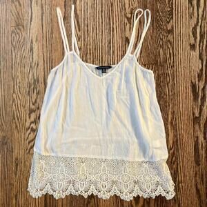 White lace cami top american